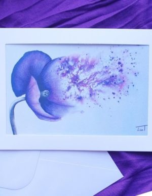 Popping Purple Poppy – Card